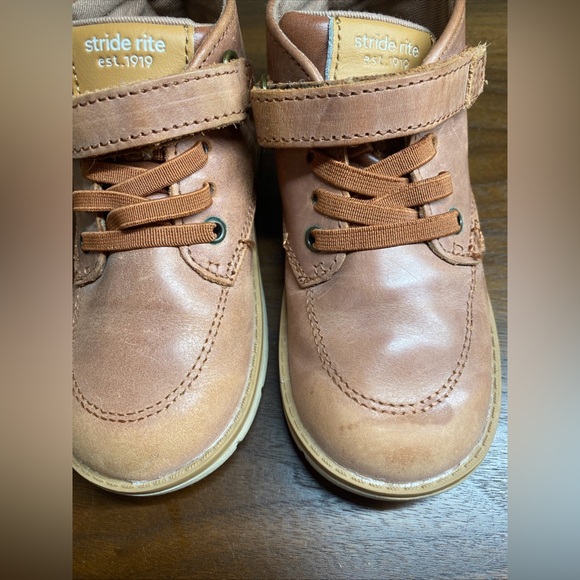 Stride Rite SRT Quinn Hazel Boy Boots Sz 9.5M Brown Kids Shoe genuine leather - Picture 3 of 15